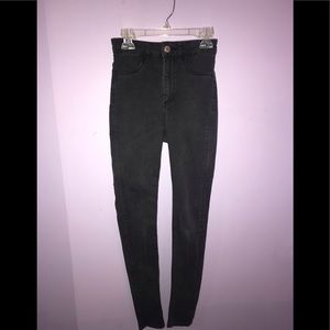 Black H&M high waisted jeans
